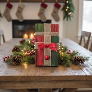 ✨ Rustic Farmhouse Christmas Present Stack Decor ✨